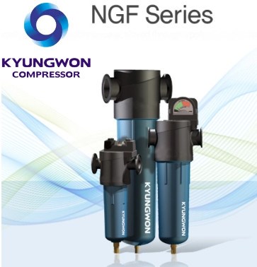 NGF series Lọc đường ống lớn cho máy nén Kyungwon